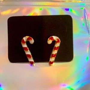 Candy cane earrings